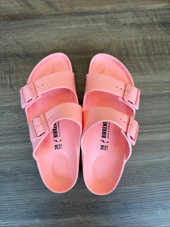 Birkenstock Shoes - Birkenstock Women’s Coral Pink Two-Strap EVA Sandals